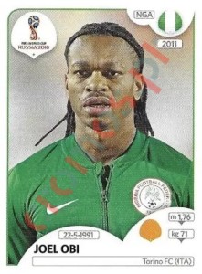 345x Joel Obi – FIFA World Cup Russia 2018 Panini
