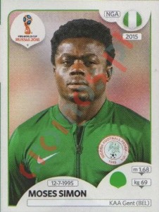 348 Moses Simon – FIFA World Cup Russia 2018 Panini