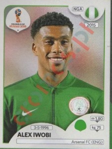 350 Alex Iwobi – FIFA World Cup Russia 2018 Panini
