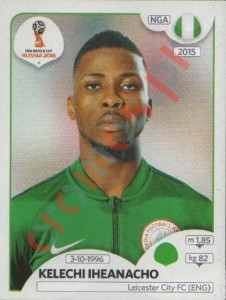 351 Kelechi Iheanacho – FIFA World Cup Russia 2018 Panini