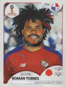 538 Román Torres – FIFA World Cup Russia 2018 Panini