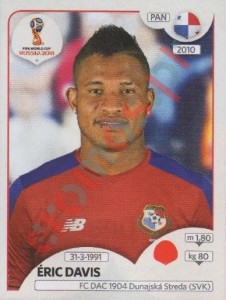 540 Eric Davis – FIFA World Cup Russia 2018 Panini