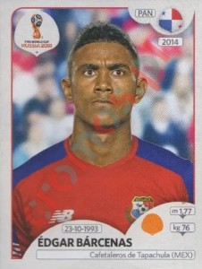 544 Édgar Bárcenas – FIFA World Cup Russia 2018 Panini