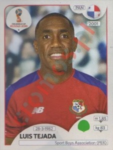 550 Luis Tejada – FIFA World Cup Russia 2018 Panini