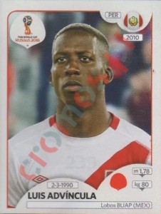 239 Luis Advíncula – FIFA World Cup Russia 2018 Panini