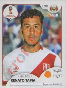 243 Renato Tapia – FIFA World Cup Russia 2018 Panini