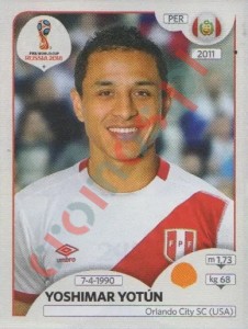 245 Yoshimar Yotún – FIFA World Cup Russia 2018 Panini