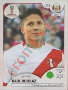 250 Raul Ruidíaz – FIFA World Cup Russia 2018 Panini