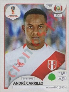 251 André Carrillo – FIFA World Cup Russia 2018 Panini