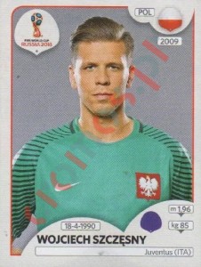 595 Wojciech Szczęsny – FIFA World Cup Russia 2018 Panini
