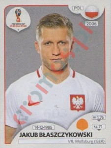 603 Jakub Błaszczykowski – FIFA World Cup Russia 2018 Panini