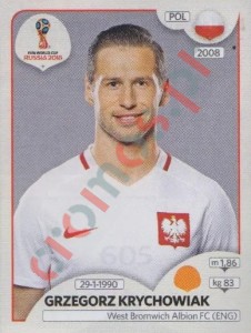605 Grzegorz Krychowiak – FIFA World Cup Russia 2018 Panini