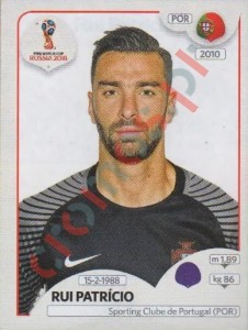 114 Rui Patrício – FIFA World Cup Russia 2018 Panini