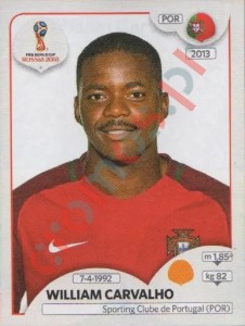 124 William Carvalho – FIFA World Cup Russia 2018 Panini