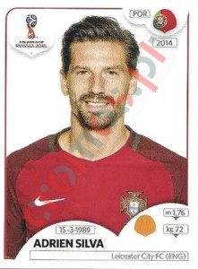 125x Adrien Silva – FIFA World Cup Russia 2018 Panini