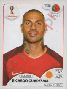 126 Ricardo Quaresma – FIFA World Cup Russia 2018 Panini