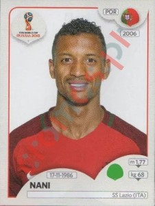 131 Nani – FIFA World Cup Russia 2018 Panini