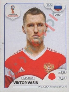 36 Viktor Vasin – FIFA World Cup Russia 2018 Panini