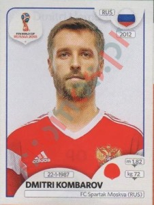 40 Dmitri Kombarov – FIFA World Cup Russia 2018 Panini