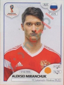 41 Aleksei Miranchuk – FIFA World Cup Russia 2018 Panini