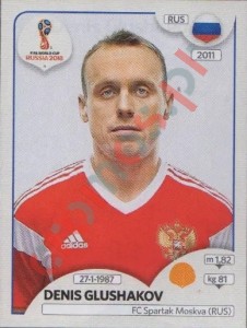 42 Denis Glushakov – FIFA World Cup Russia 2018 Panini