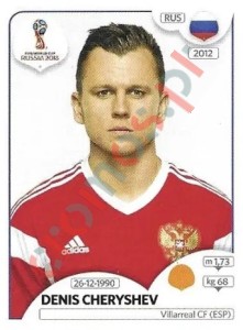 42x Denis Cheryshev – FIFA World Cup Russia 2018 Panini