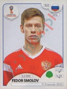 50 Fedor Smolov – FIFA World Cup Russia 2018 Panini