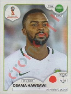 55 Osama Hawsawi – FIFA World Cup Russia 2018 Panini