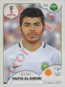 66 Yahya Al-Shehri – FIFA World Cup Russia 2018 Panini