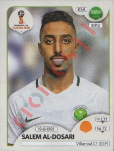 67 Salem Al-Dosari – FIFA World Cup Russia 2018 Panini