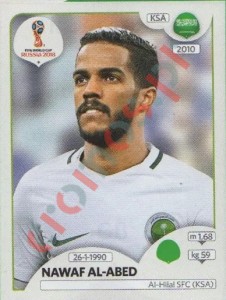 68 Nawaf Al-Abed – FIFA World Cup Russia 2018 Panini
