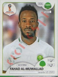 71 Fahad Al-Muwallad – FIFA World Cup Russia 2018 Panini