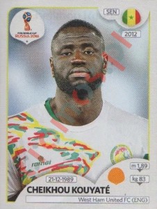622 Cheikhou Kouyaté – FIFA World Cup Russia 2018 Panini