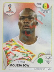 626 Moussa Sow – FIFA World Cup Russia 2018 Panini