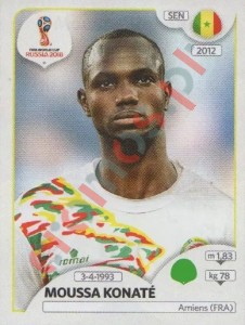 627 Moussa Konaté – FIFA World Cup Russia 2018 Panini