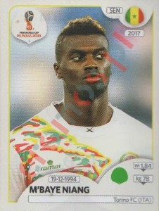 629 M'Baye Niang – FIFA World Cup Russia 2018 Panini