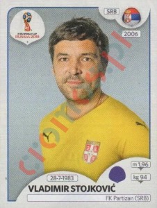 414 Vladimir Stojković – FIFA World Cup Russia 2018 Panini