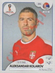 416 Aleksandar Kolarov – FIFA World Cup Russia 2018 Panini