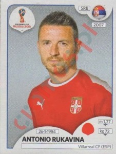 417 Antonio Rukavina – FIFA World Cup Russia 2018 Panini