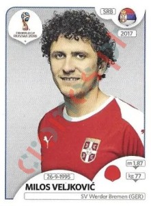 418x Miloš Veljković – FIFA World Cup Russia 2018 Panini