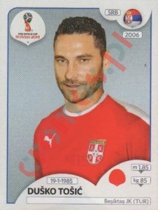 419 Duško Tošić – FIFA World Cup Russia 2018 Panini
