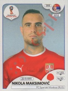 420 Nikola Maksimović – FIFA World Cup Russia 2018 Panini