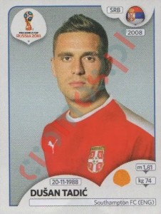 422 Dušan Tadić – FIFA World Cup Russia 2018 Panini