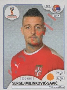 423 Sergej Milinković-Savić – FIFA World Cup Russia 2018 Panini