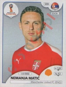424 Nemanja Matić – FIFA World Cup Russia 2018 Panini