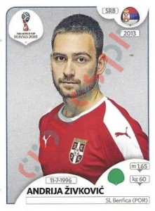 427x Andrija Živković – FIFA World Cup Russia 2018 Panini