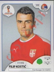 429 Filip Kostić – FIFA World Cup Russia 2018 Panini