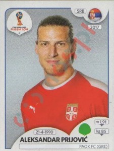 431 Aleksandar Prijović – FIFA World Cup Russia 2018 Panini