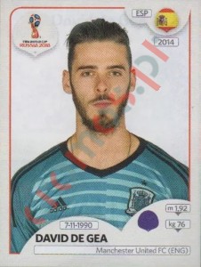 134 David de Gea – FIFA World Cup Russia 2018 Panini