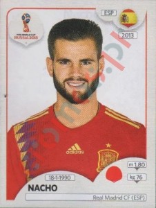 136 Nacho Fernández – FIFA World Cup Russia 2018 Panini
